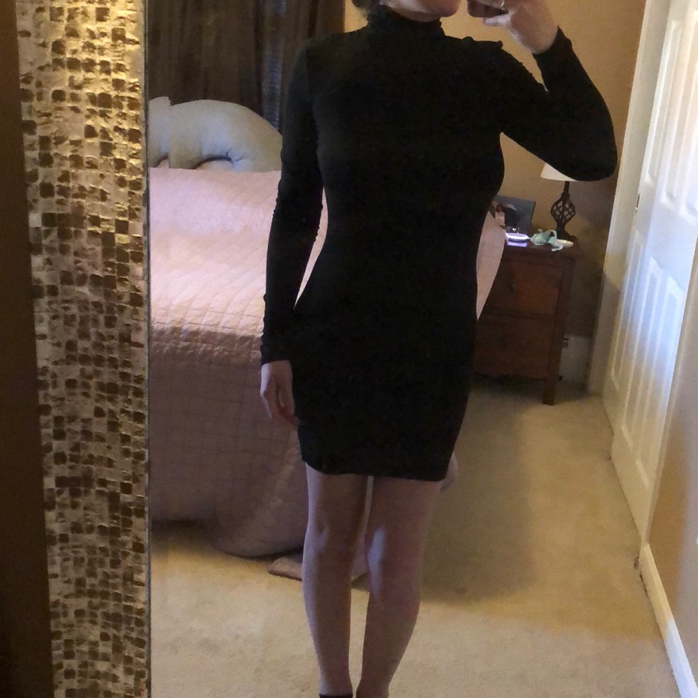 Black turtle neck dress - Picture 1 of 1